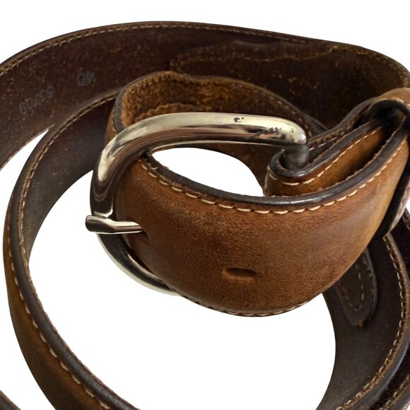 Silver Creek Classics Men\'s Dress Belt Sz 40 Brown Leather 53709 Western Cowboy main image 10